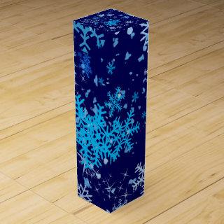 Christmas Night Snowfall Wine Gift Box