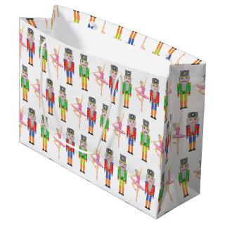 Christmas Nutcracker Ballet Dancer  Large Gift Bag