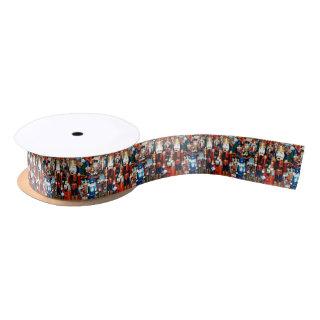 Christmas Nutcrackers Everywhere Satin Ribbon