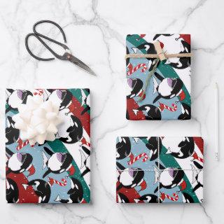 Christmas Orca Killer Whale  Sheets