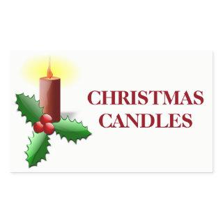 Christmas Organizing Labels - Candles