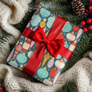 Christmas Ornaments Colorful Modern Bauble Pattern