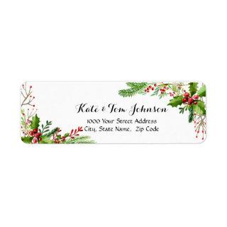 Christmas Ornaments Return Address Label