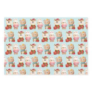 Christmas Pals - Reindeer Bear & Rabbit Pattern  Sheets