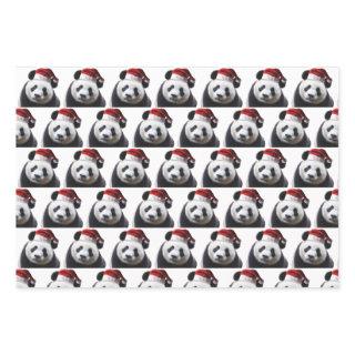 Christmas Panda with Santa Hat  Sheets