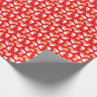 Christmas Pembroke Welsh Corgi Puppy Pattern