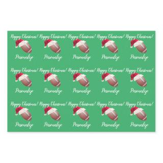 Christmas Personalized American Football  Sheets