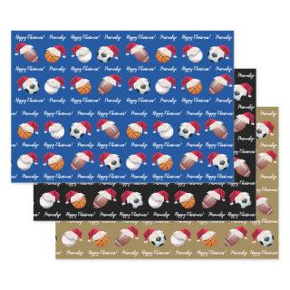 Christmas Personalized Baller Sports Wrapping Pape  Sheets