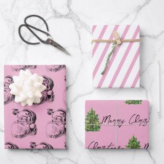 Christmas Pink & White Pattern   Sheets