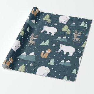 Christmas Polar Bear Pattern