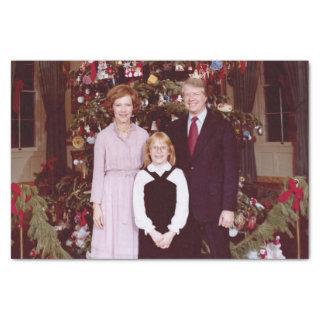 Christmas President James Jimmy Carter White House Tissue Paper