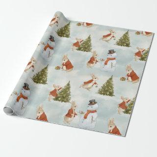 Christmas Rabbit Peter Vintage