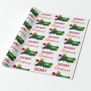 Christmas Recycling Garbage Truck