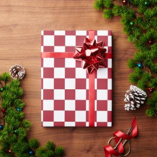 Christmas red pattern checkered