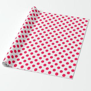 Christmas Red Polka Dots White Nostalgic Template