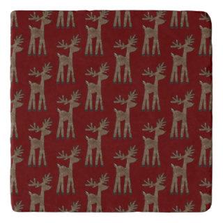 Christmas Red Reindeer Trivet