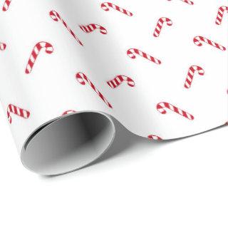 Christmas red white simple cute candy cane pattern