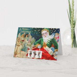 CHRISTMAS RETRO IMAGES Folded Greeting Card