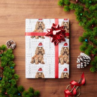 Christmas Santa Cocker Spaniel Holiday Dog