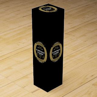 Christmas Scotch Whiskey Label Wine Box