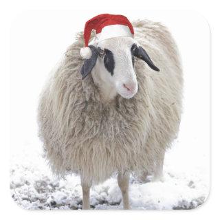CHRISTMAS SHEEP CUSTOMIZABLE Classic Round Sticker