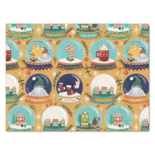 Christmas snow-globe Gnome//Gingerbread House// Tissue Paper