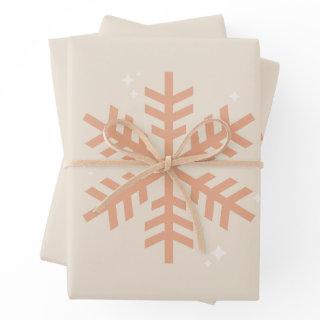 Christmas Snowflake Beige  Sheets