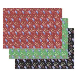 Christmas Snowflake, Mittens and Mistletoe Pattern  Sheets