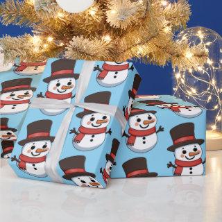 Christmas Snowman Cute Cartoon Pattern