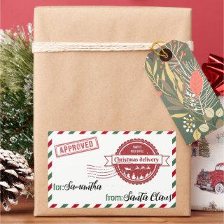 Christmas Special Delivery From Santa  Rectangular Sticker