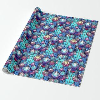 Christmas Stained Glass Bauble Pattern