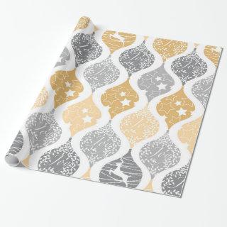 Christmas stars deer joy pattern