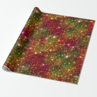 Christmas Stars Galaxy Cosmic Outer Space Glitter