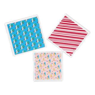 Christmas Surfing Dogs, Seagulls Trays Set of 3