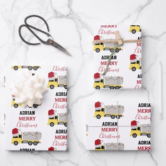 Christmas Tanker Truck Transportation Trucks  Sheets
