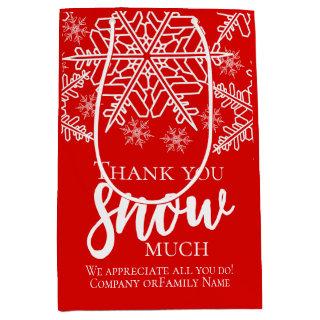 Christmas Thank You Snow Much Medium Gift Bag