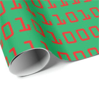 Christmas-themed Computer Binary Code
