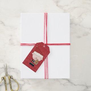 Christmas Time Pig Gift Tags