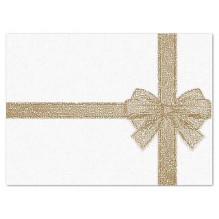 Christmas Tissue Paper, Beige Bow Tissue Paper