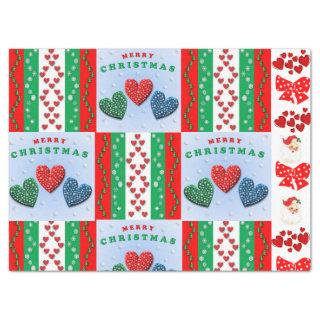 Christmas Tissue Paper, Merry Christmas Santa Tissue Paper