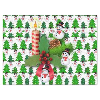 Christmas Tissue Paper Snowman