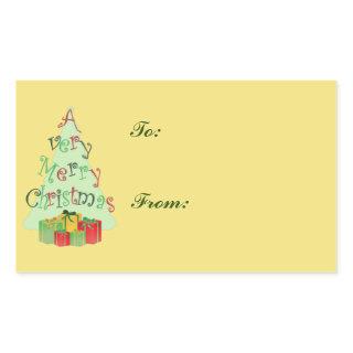 Christmas Tree Holiday Gift Tag Stickers