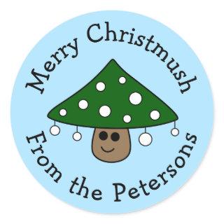 Christmas Tree Mushroom Stickers