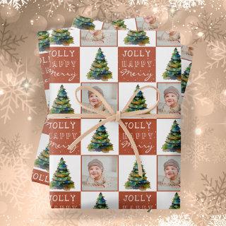 Christmas Tree Photo Holiday Pattern  Sheets