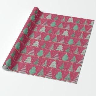 Christmas Trees on Butcher Paper