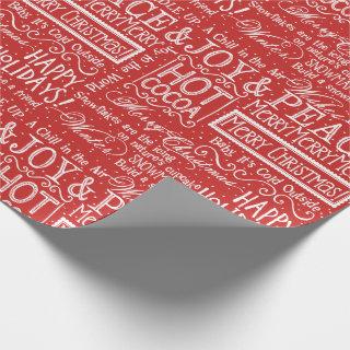 Christmas Verse Red and White