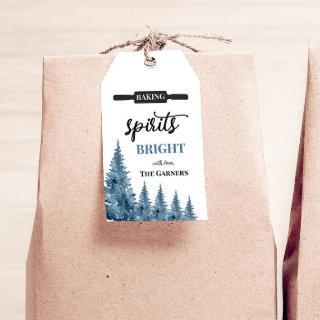 Christmas Winter Pines Baking Spirits Gift Tags