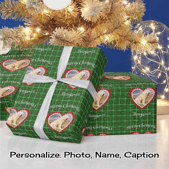 Christmas your pet photo custom text pattern