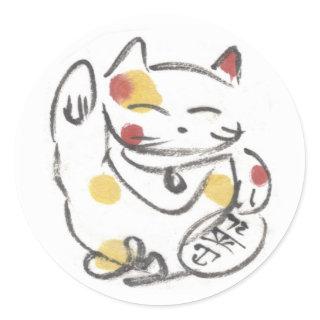 Chubby Maneki Neko Stickers