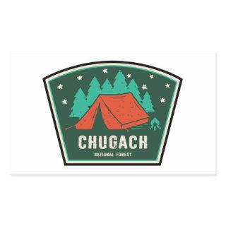 Chugach National Forest Camping Rectangular Sticker